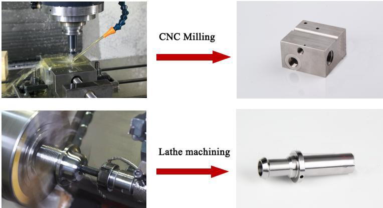 CNC machining milling lathe service